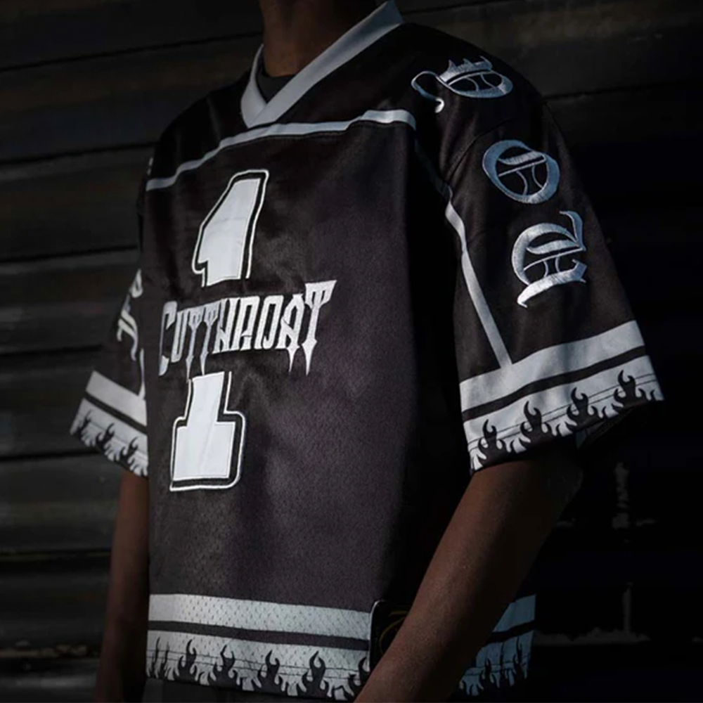 Cutthroat Football Jersey On Model
